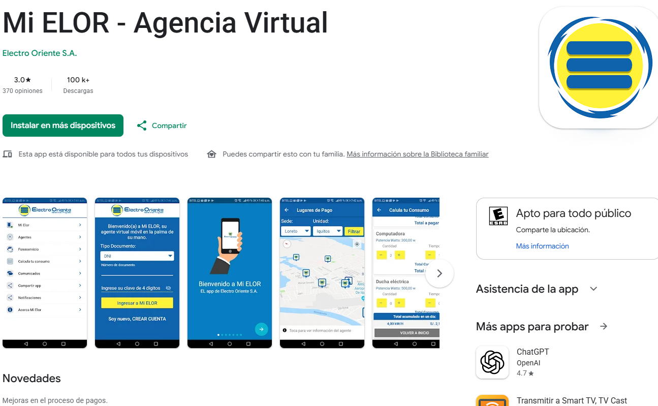 Mi ELOR - Agencia Virtual